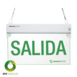 Señalética de Emergencia LED con Imagen de Salida - Doble Vista