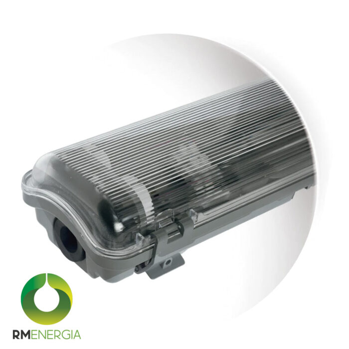 Equipo Estanco 2x20W para Tubo LED T8 | Luminaria Hermética IP65 Sin Tubos Incluidos