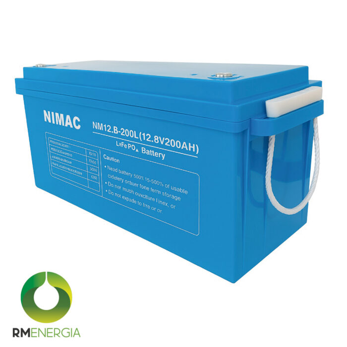 Batería de Litio Nimac 12V 200Ah | LiFePO4 | 6000 Ciclos | Energía Solar y Backup - Imagen 1