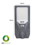 Luminaria Pública Solar 2200 lm IP65 con Control Remoto – 4000K / 5700K - Imagen 2