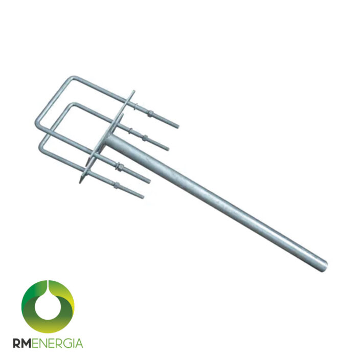 Brazo Acero Galvanizado 1½″ x 800 mm | Alta Resistencia Exterior | Uso en Alumbrado Público - Imagen 1