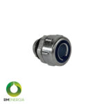 Conector Metálico Recto 20MM para Tubo Flexible