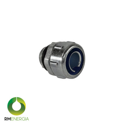Conector Metálico Recto 25mm para Tubo Flexible