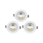 Pack 3 Focos Dicroicos LED 5W Blancos 3000K