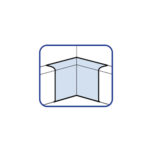 Curva Interior para Canaleta Pvc 100X50MM