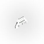 Barra Bronce Aislada Riel Din Blanca 4 Polos