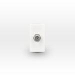 Módulo Toma Tv Tipo F Coaxial Blanco
