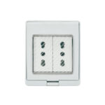 Contenedor IP55 con Tomacorriente Doble 10/16A 250V Blanco