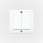 Casquete IP20 con Interruptor Doble 9/15 10A 250V Blanco