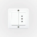 Casquete IP20 con Interruptor 9/12 Más Toma Corriente 10A 250V Blanco