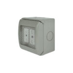 Casquete Hidrobox Toma Corriente Doble 10A+ 10/16A