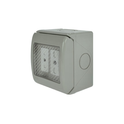 Casquete Hidrobox Toma Corriente Doble 10A+ 10/16A