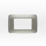 Placa 3 Módulos Color Plata