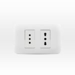 Toma Corriente Doble 10/16A Más 10/16A 250V Blanco