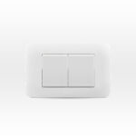 Interruptor Doble 9/15 Teclon 35,6 Mm 10A 250V Blanco Armado