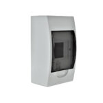 Tablero Sobrepuesto 4 Polos Tapa Color Humo Libre de Halógeno IP41