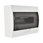 Tablero Sobrepuesto 12 Polos Tapa Color Humo Libre de Halógeno IP41