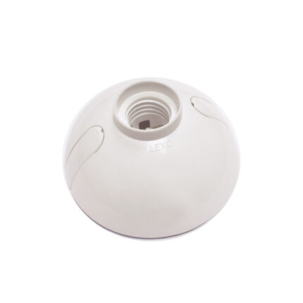 Portalampara Oval E-27 Envasado Blanco